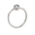 Round Bezel Ring · White Gold · Hero 3/3 BG Remove [mj-base:004-0093] [mj-variant:003] [mj-role:variant_main] [mj-rank:0]