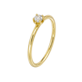 Six Prong Solitaire Ring · Yellow Gold · Hero 3/3 BG Remove [mj-base:004-0097] [mj-variant:001] [mj-role:variant_main] [mj-rank:0]