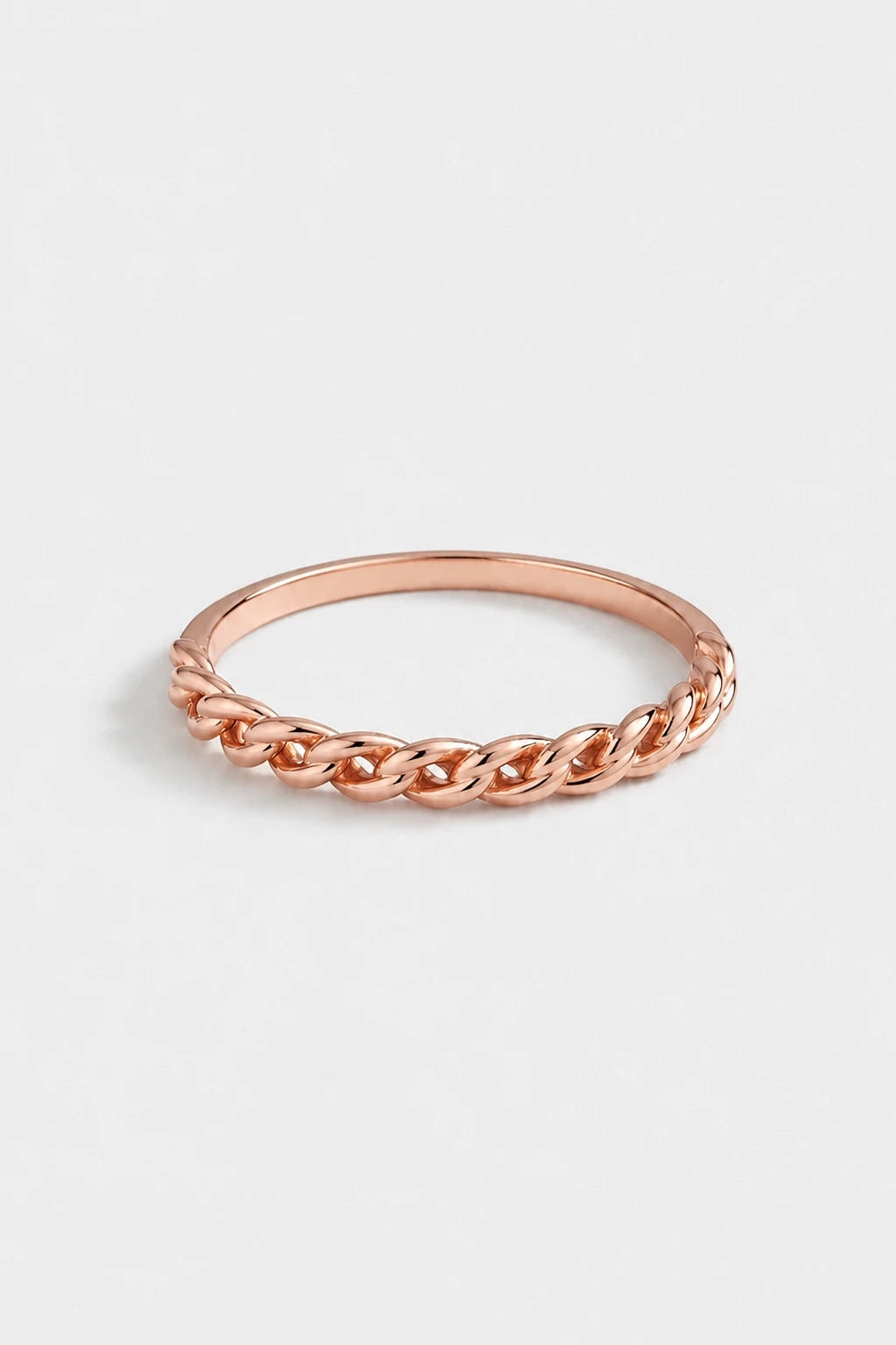 Braided Band Ring · Rose Gold · Setup
