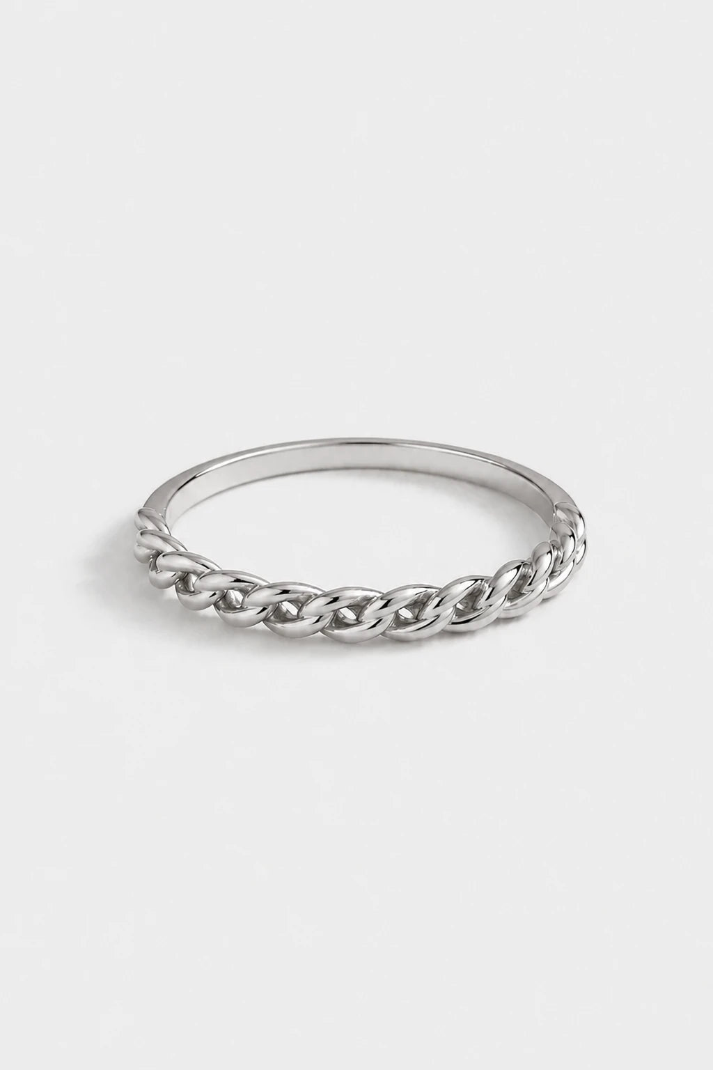 Braided Band Ring · White Gold · Setup