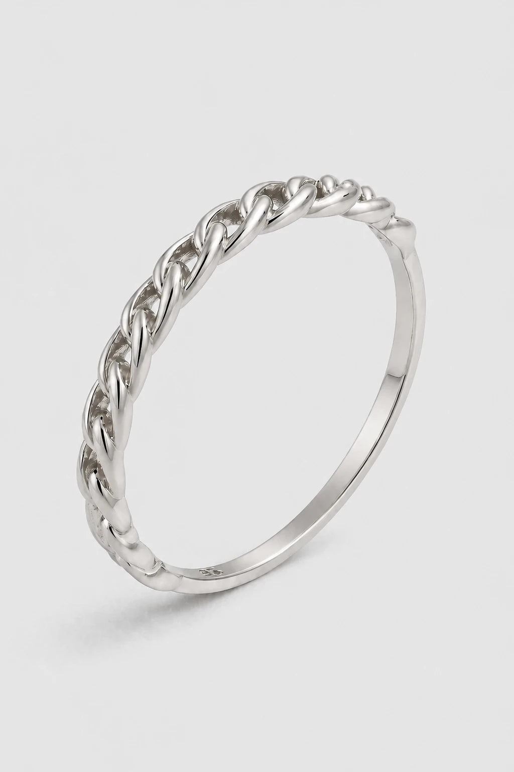 Braided Band Ring · White Gold · Setup 6