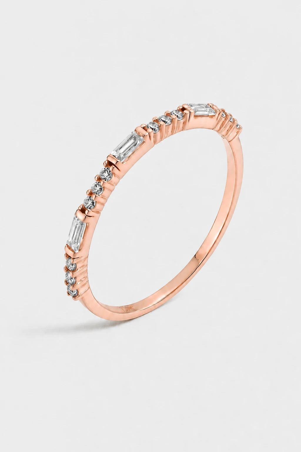 Baguette Band Ring · Rose Gold · Setup 6