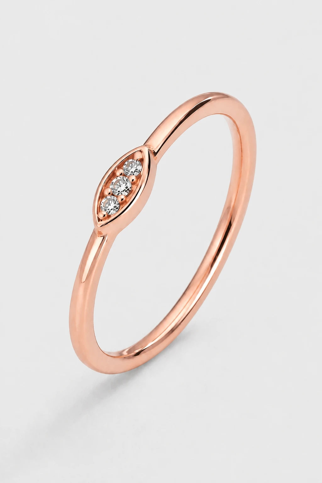 Tiny Marquise Ring · Rose Gold · Setup 6