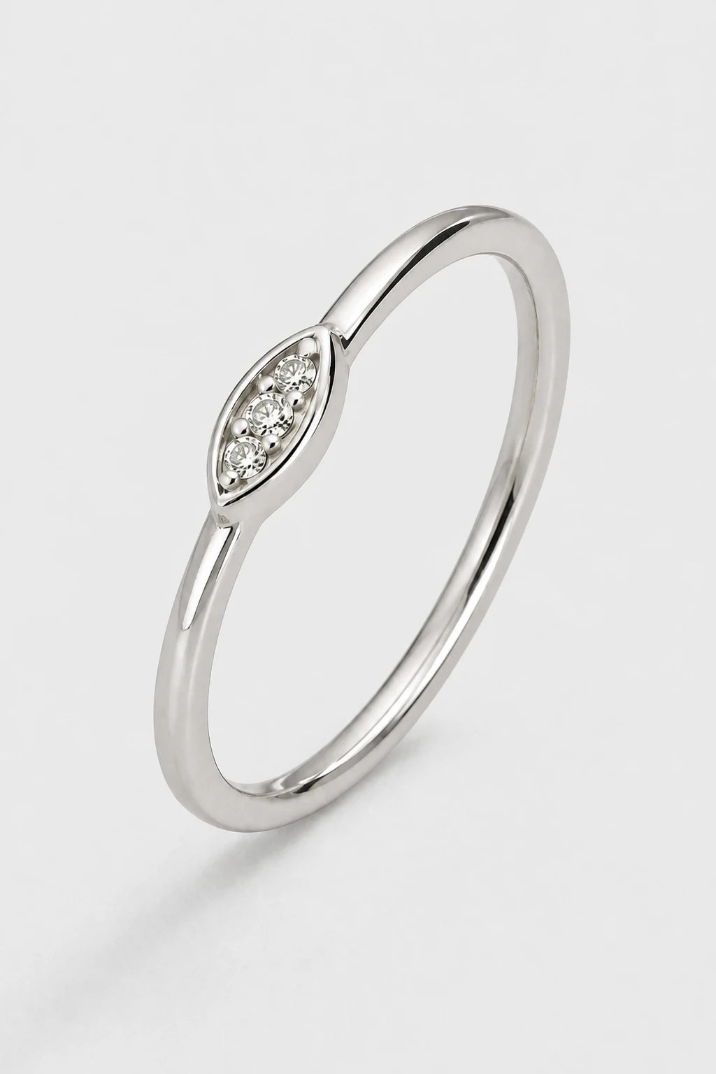 Tiny Marquise Ring · White Gold · Setup 6