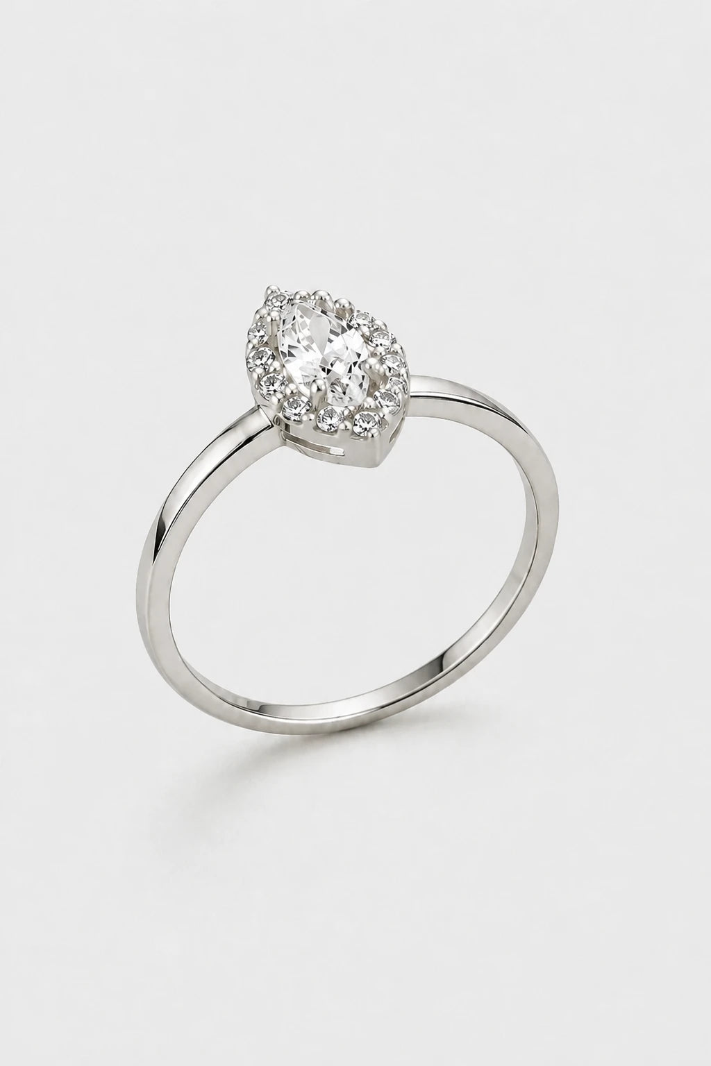 Marquise Halo Ring · White Gold · Setup 6