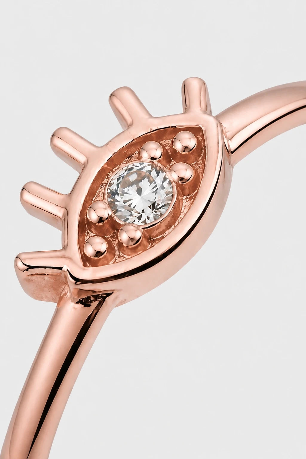 Evil Eye Ring · Rose Gold · Setup 2