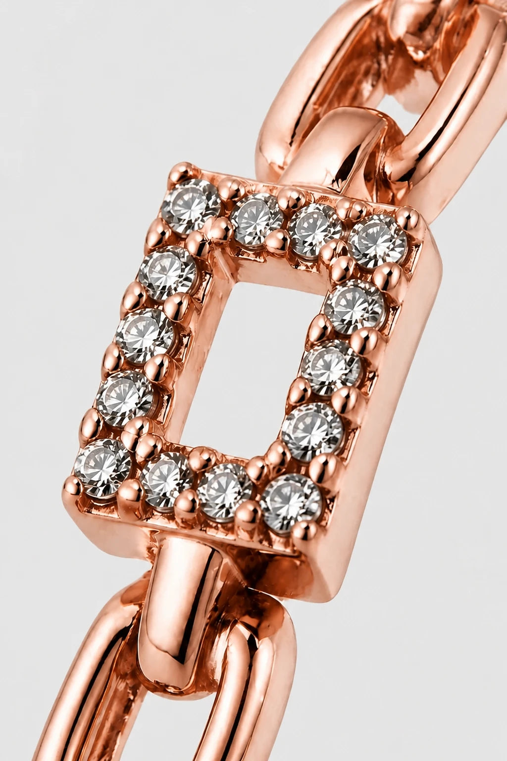 Linked Pave Ring · Rose Gold · Setup 2